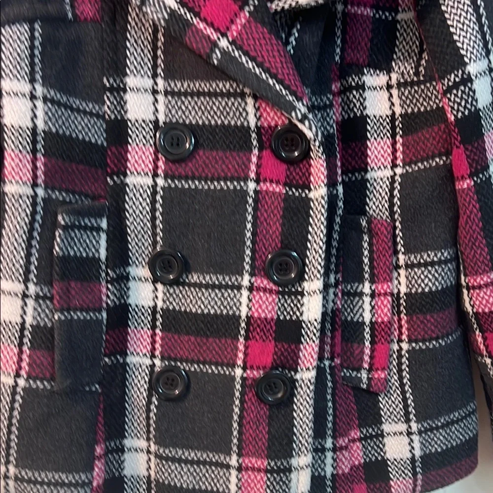 Dollhouse Black and Pink Pea Coat Timeless Elegance - Picture 12 of 12